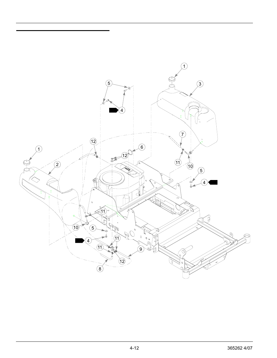 Fuel system installation, Fuel system installation -12 | Hustler Turf Lawn Mower User Manual | Page 34 / 99