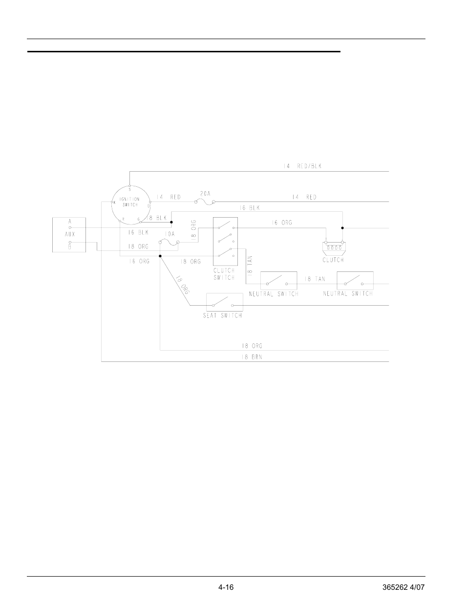 Honda 18 & 20 hp electrical schematic (784868), Honda 18 & 20 hp electrical schematic (784868) -16 | Hustler Turf Lawn Mower User Manual | Page 38 / 99