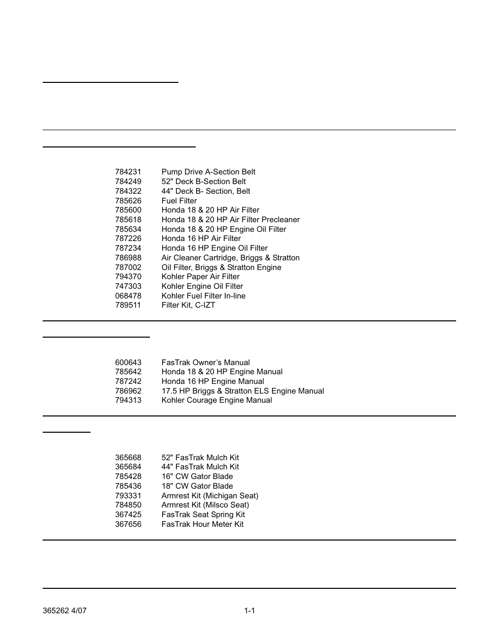 Chapter 1, General information, General information -1 | Chapter 1 general information | Hustler Turf Lawn Mower User Manual | Page 5 / 99