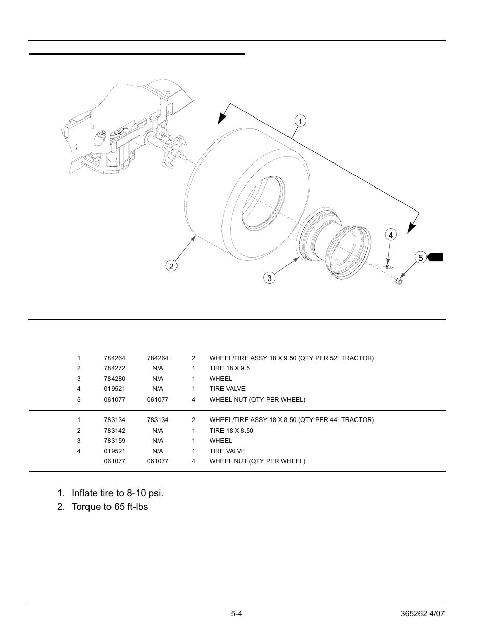 Drive wheel assembly-783134, Drive wheel assembly—783134 -4 | Hustler Turf Lawn Mower User Manual | Page 50 / 99