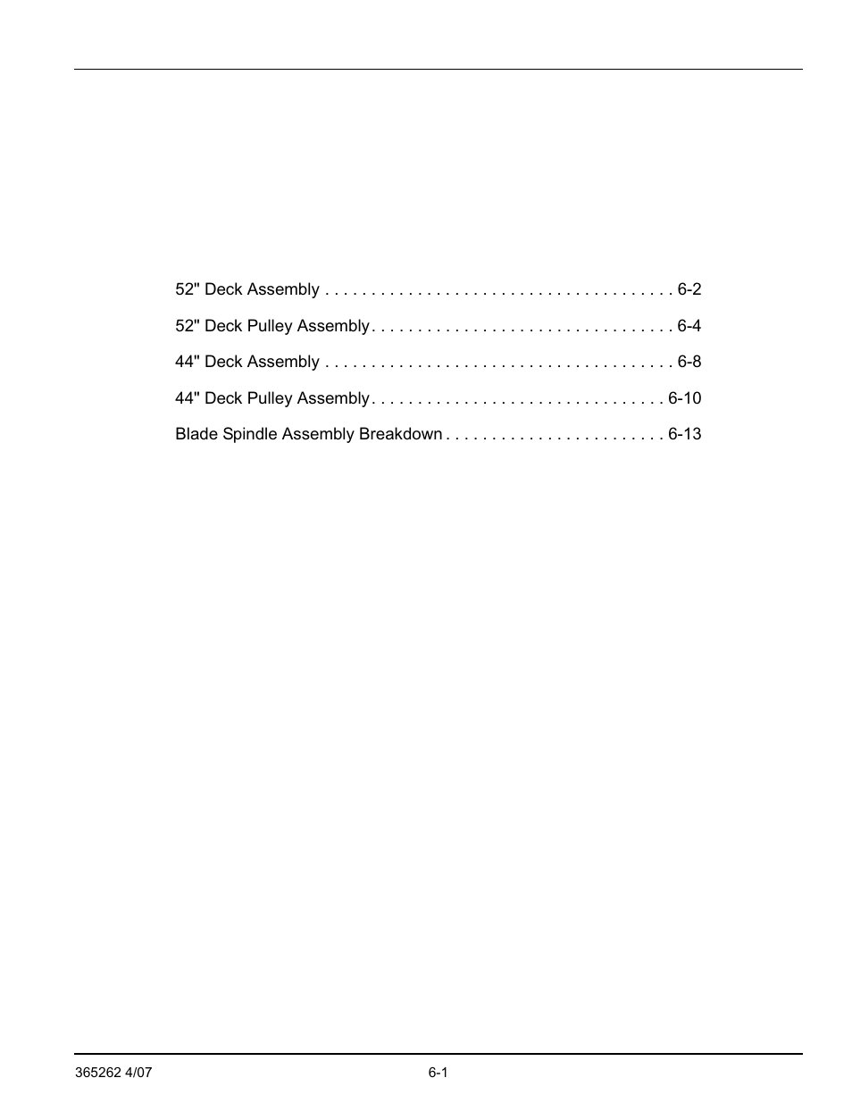 Chapter 6 contents | Hustler Turf Lawn Mower User Manual | Page 53 / 99