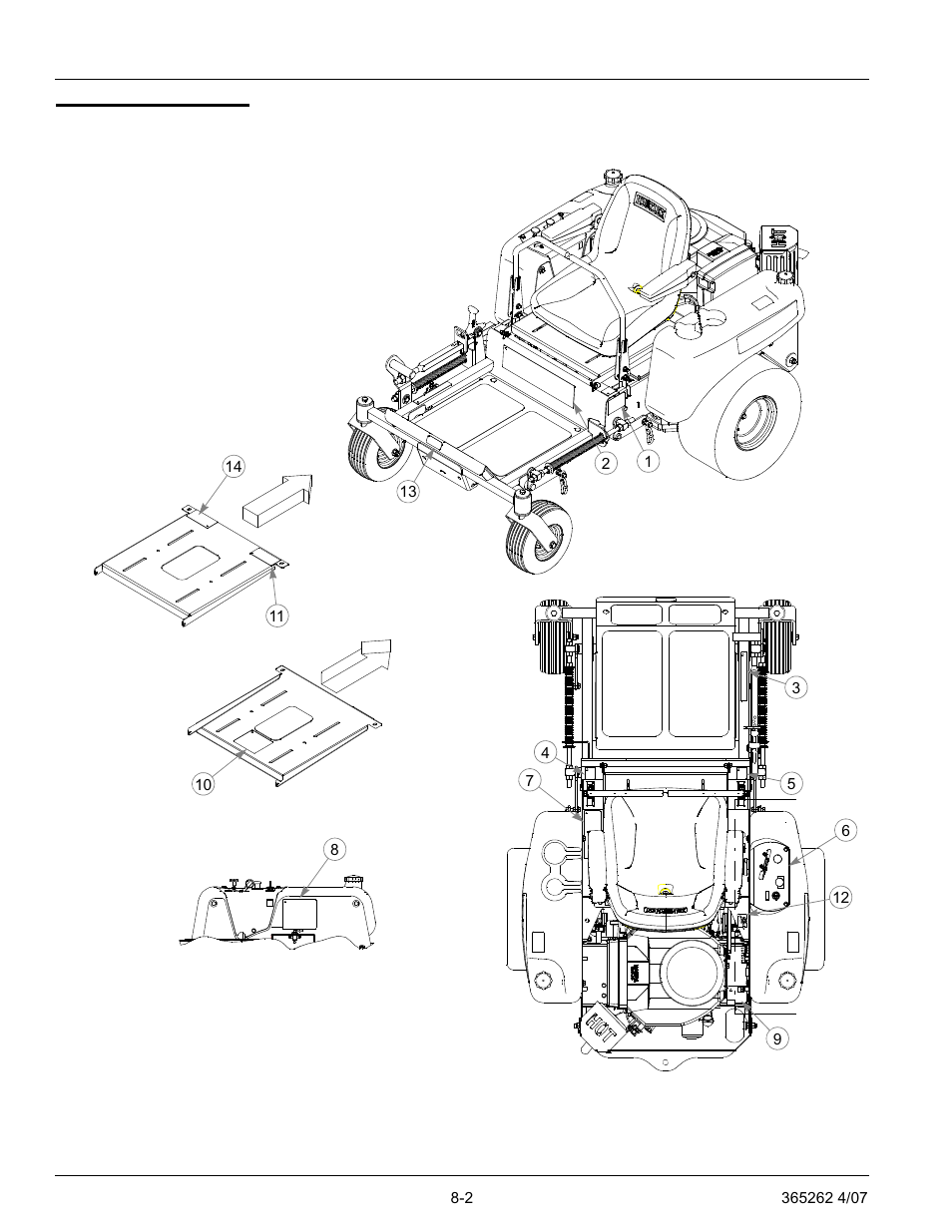 Tractor decals, Tractor decals -2 | Hustler Turf Lawn Mower User Manual | Page 72 / 99