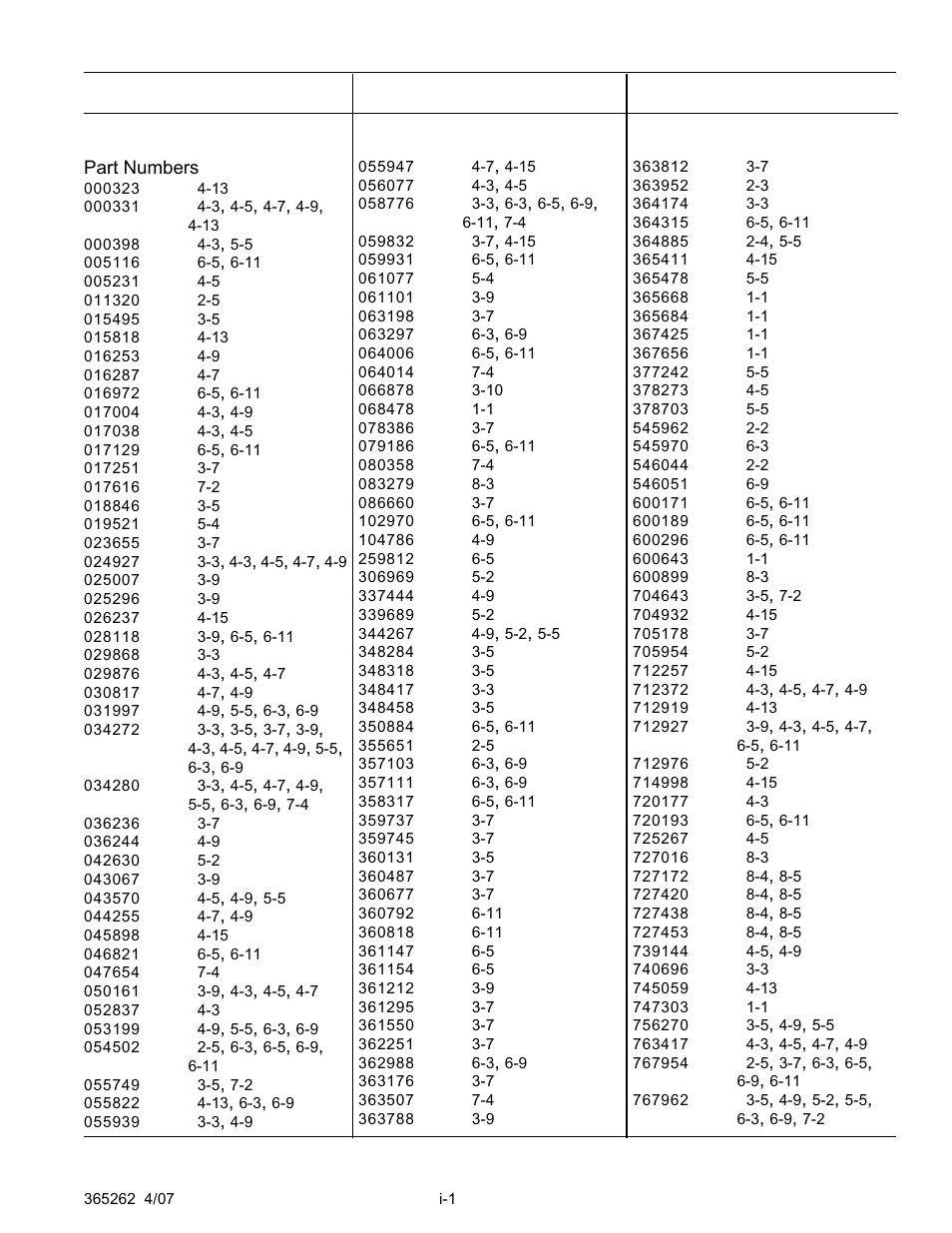Index, Part number index | Hustler Turf Lawn Mower User Manual | Page 96 / 99