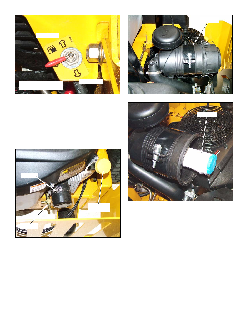 Engine oil and filter, Engine air filter | Hustler Turf Z4 User Manual | Page 27 / 38