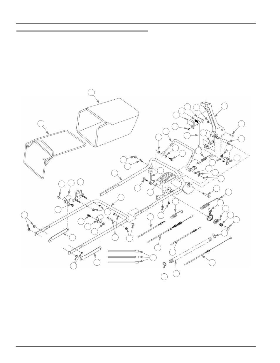 Handle, levers & catcher system, Handle, levers & catcher system -16 | Hustler Turf M1 User Manual | Page 46 / 56
