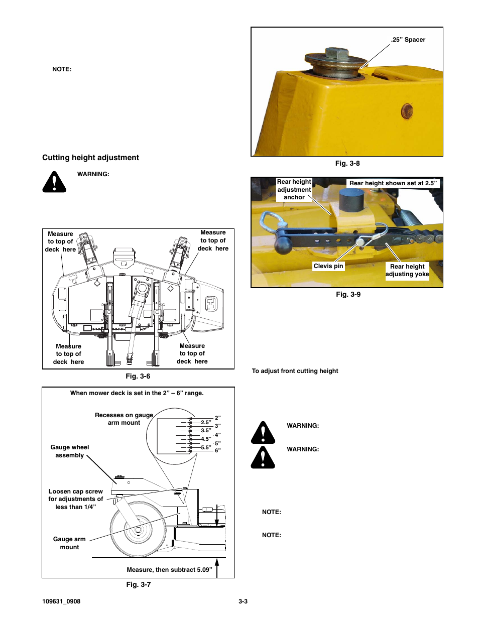 Hustler Turf 60"/72" Out Front Deck 3500/3700 User Manual | Page 11 / 24