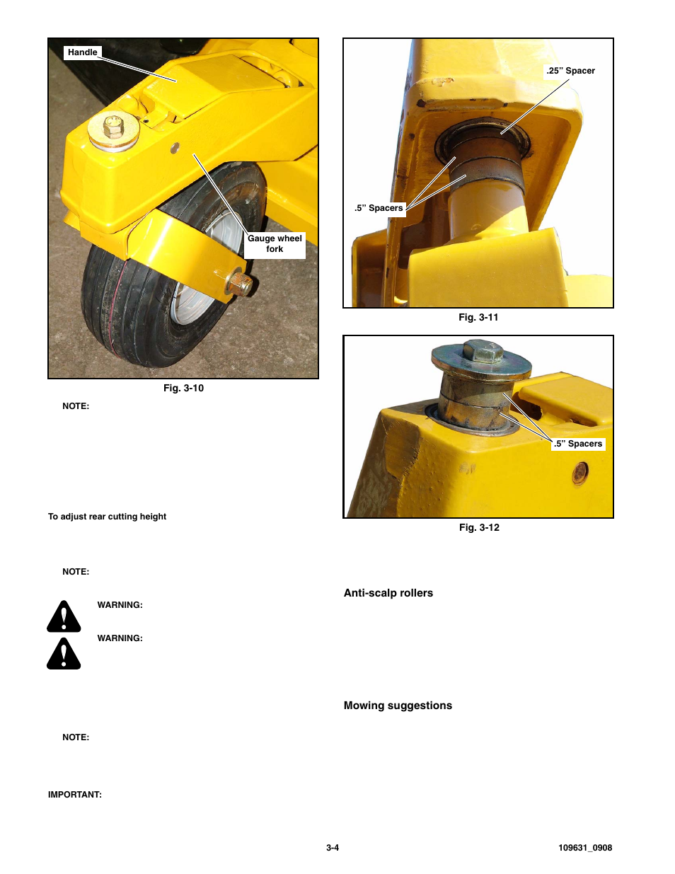 Hustler Turf 60"/72" Out Front Deck 3500/3700 User Manual | Page 12 / 24