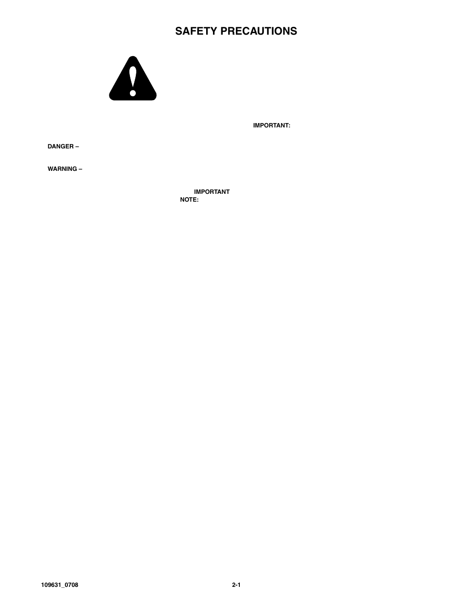 Safety precautions | Hustler Turf 60"/72" Out Front Deck 3500/3700 User Manual | Page 7 / 24
