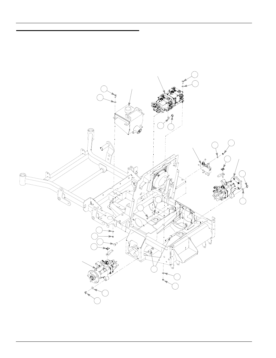 Hydraulic component mounting, Hydraulic component mounting -4 | Hustler Turf Diesel Z User Manual | Page 14 / 156