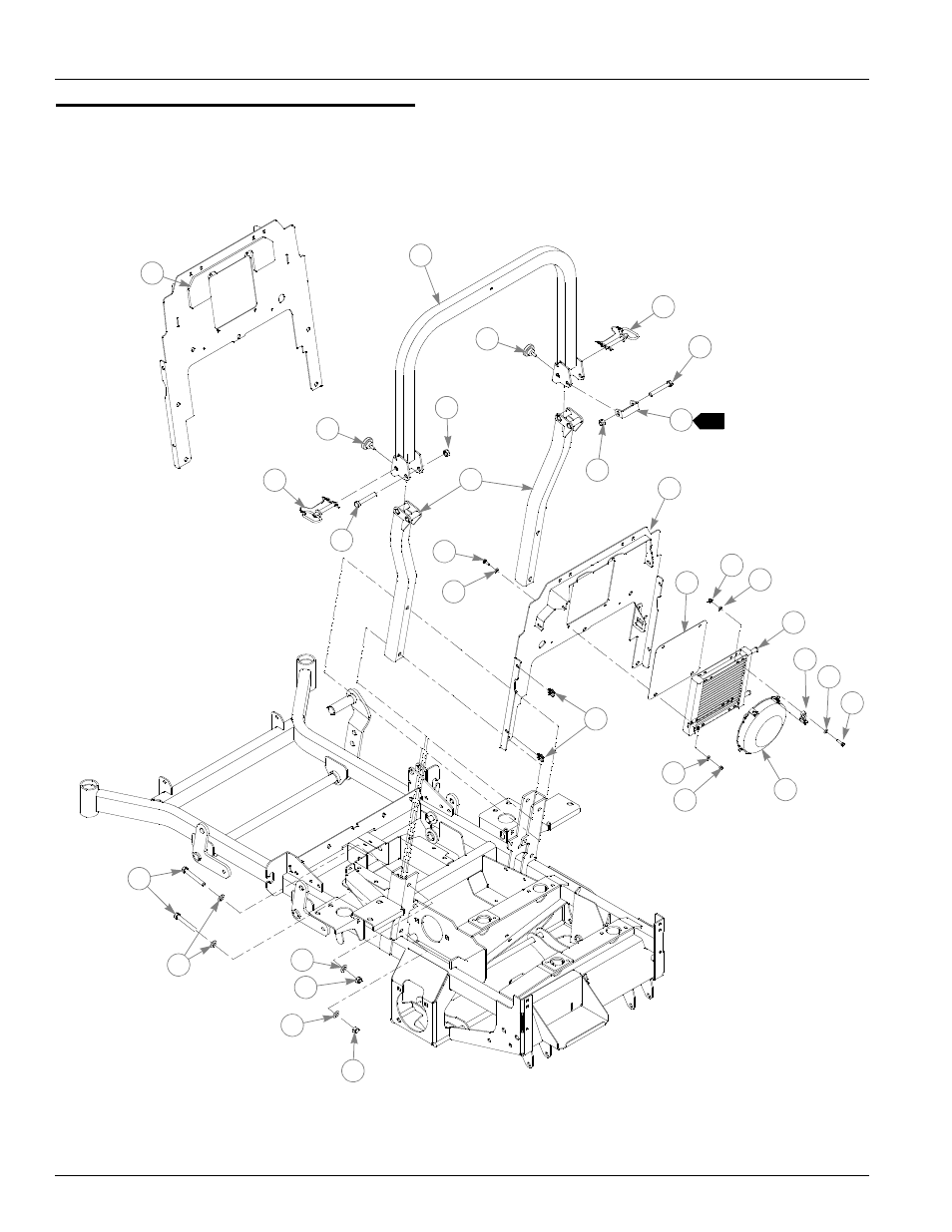 Firewall & rops assembly, Firewall & rops assembly -10 | Hustler Turf Diesel Z User Manual | Page 38 / 156