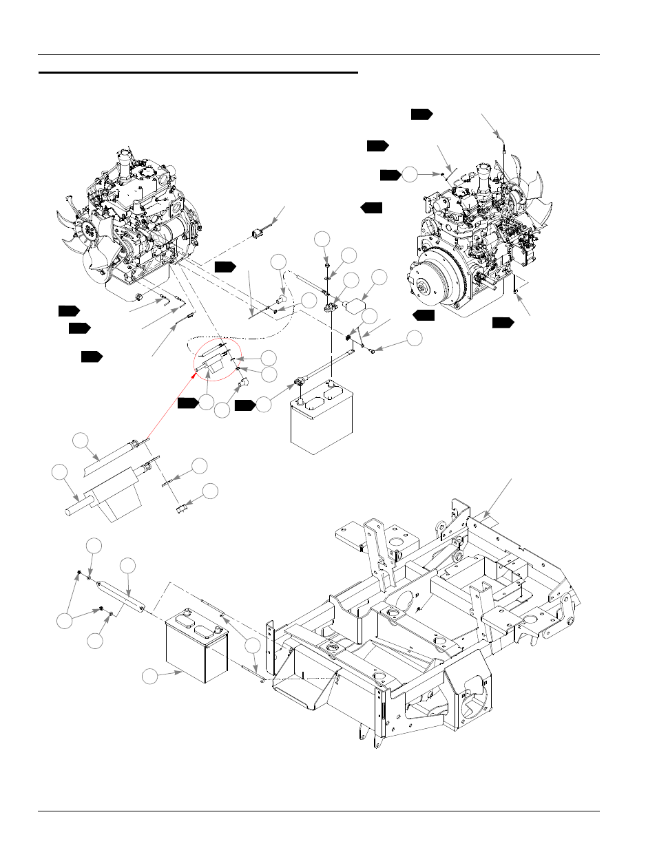 Battery and electrical connections, Battery and electrical connections -20 | Hustler Turf Diesel Z User Manual | Page 48 / 156