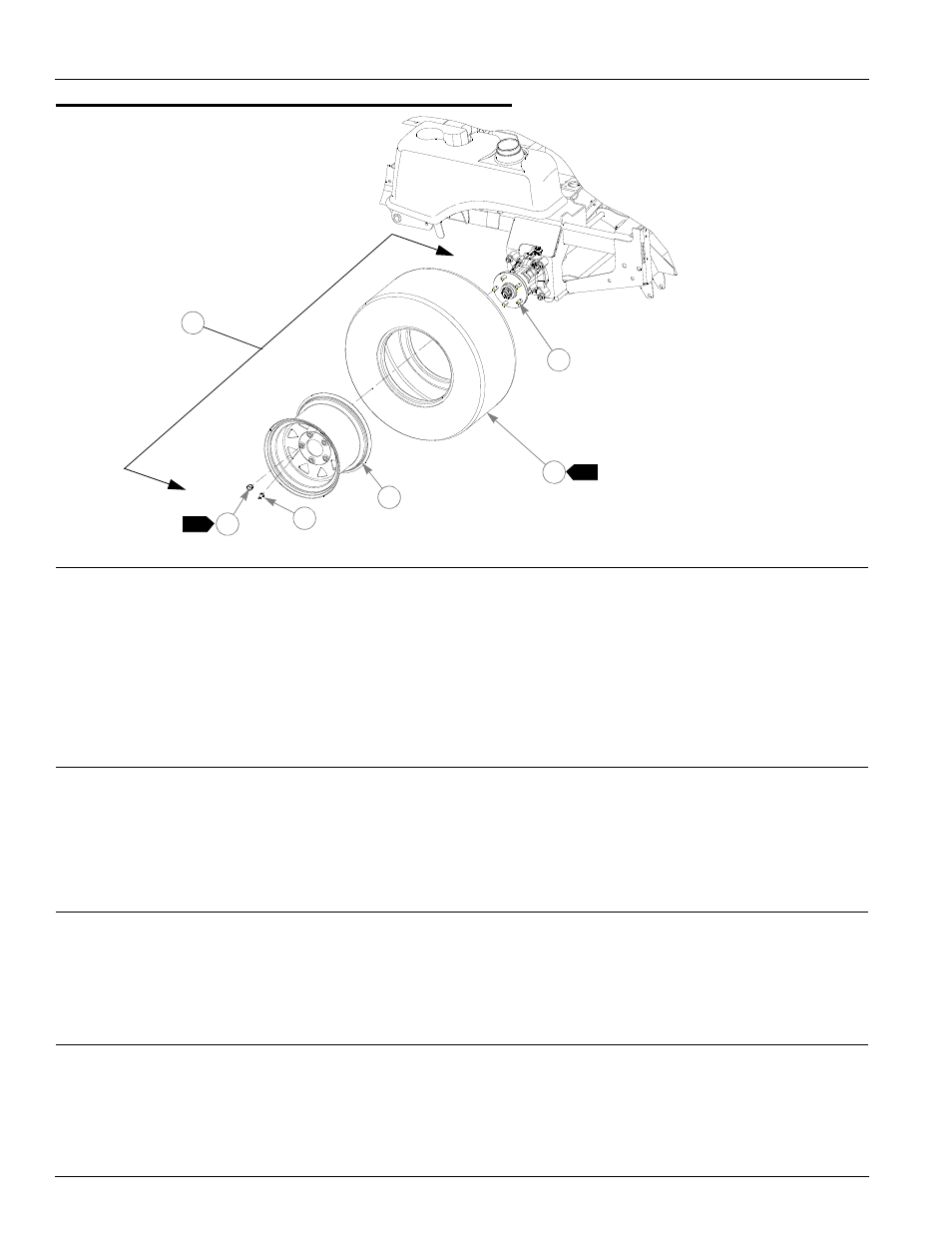 Drive wheel assembly installation, Drive wheel assembly installation -6 | Hustler Turf Diesel Z User Manual | Page 58 / 156