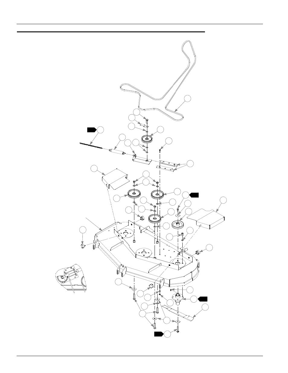 60" side discharge xr7 deck pulley assembly, 60" side discharge xr7 deck pulley assembly -12 | Hustler Turf Diesel Z User Manual | Page 72 / 156