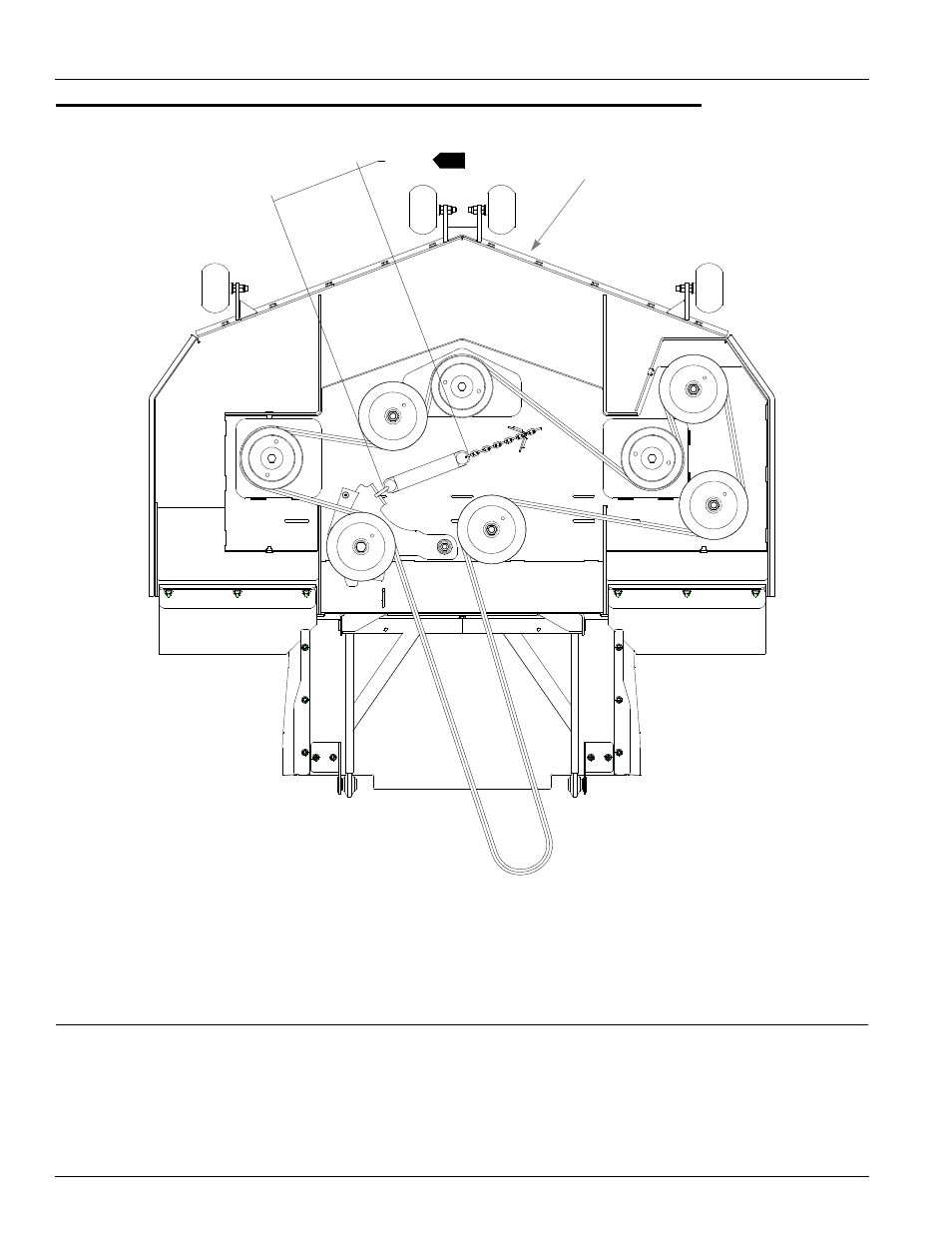 60" rear discharge belt routing and tensioning, 60" rear discharge belt routing and tensioning -6 | Hustler Turf ATZ 928150 User Manual | Page 72 / 116