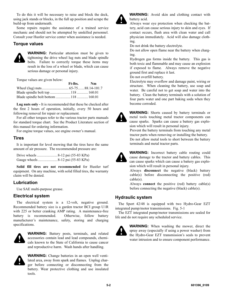 Hustler Turf 36 User Manual | Page 21 / 33