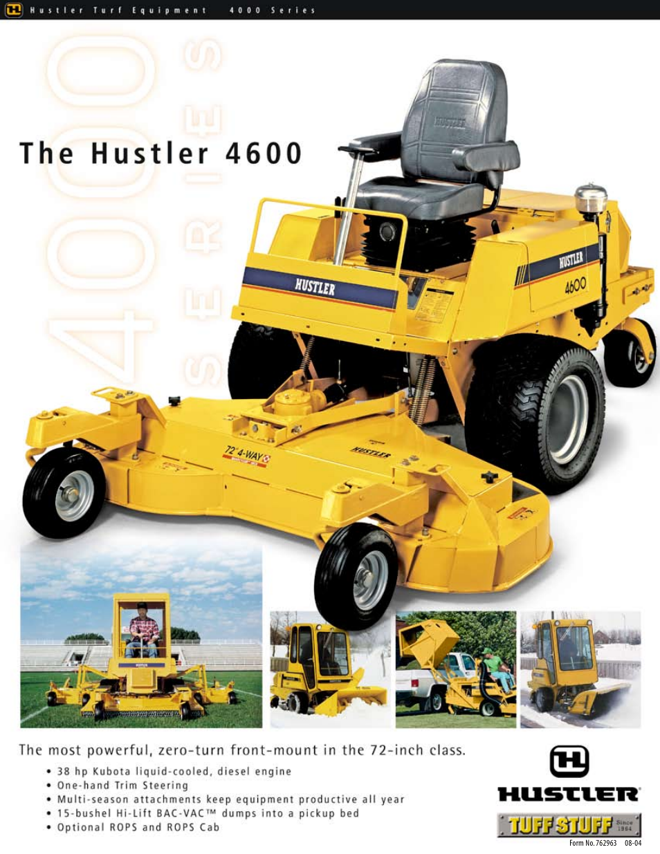 Hustler Turf 4600 User Manual | 2 pages