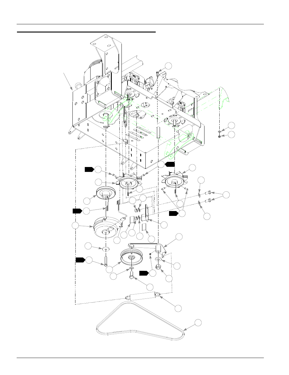 Pump belt and pulleys installation, Pump belt and pulleys installation -10 | Hustler Turf Z XR7 User Manual | Page 24 / 114