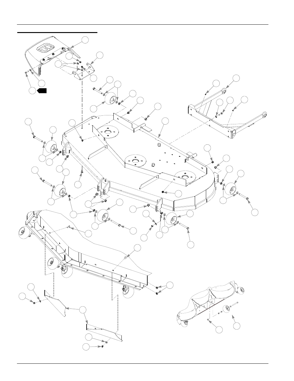 66" deck assembly, 66" deck assembly -2 | Hustler Turf Z XR7 User Manual | Page 52 / 114