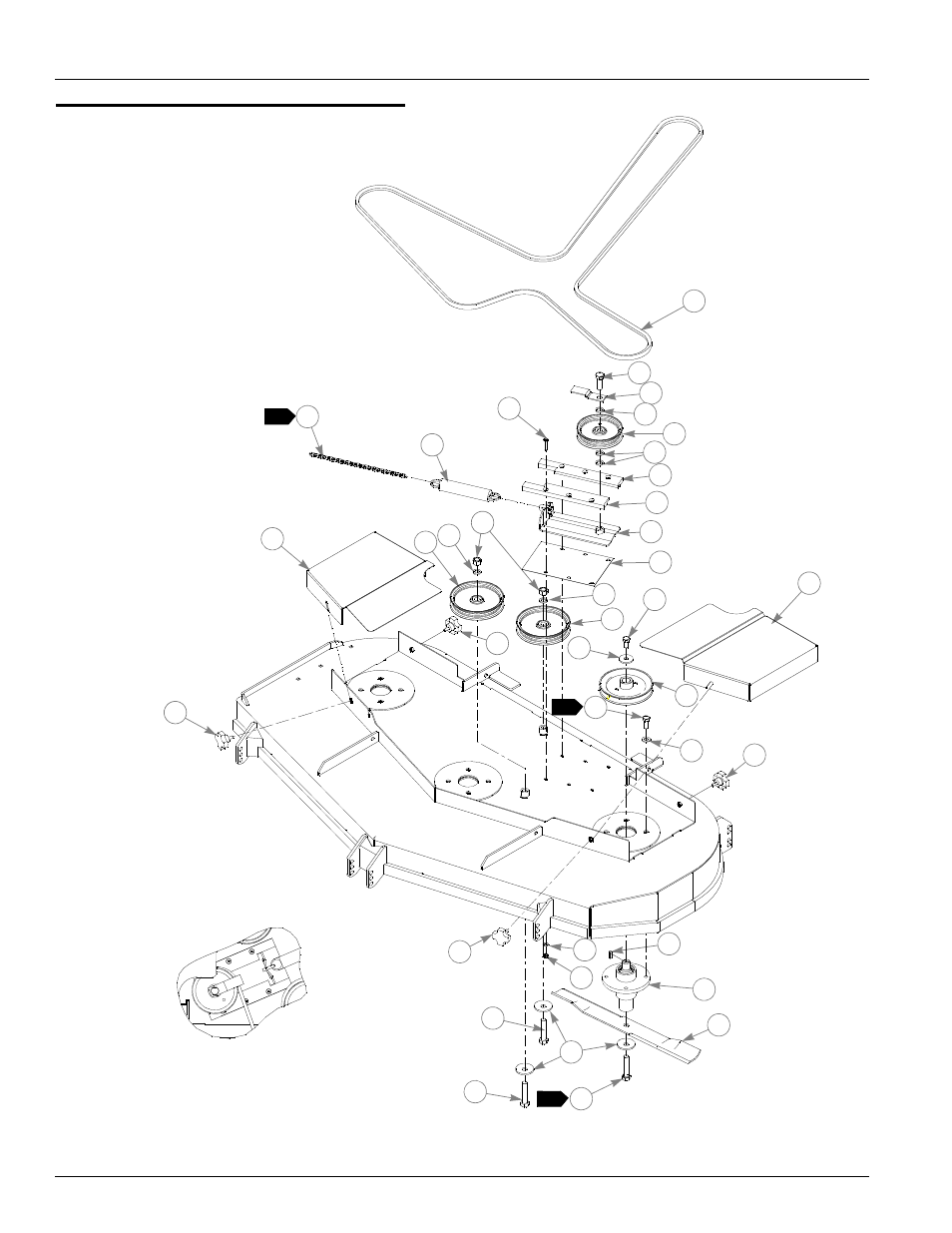 66" deck pulley assembly, 66" deck pulley assembly -4 | Hustler Turf Z XR7 User Manual | Page 54 / 114