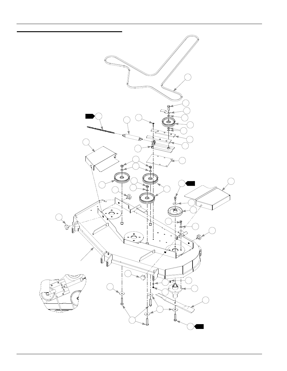 60" deck pulley assembly, 60" deck pulley assembly -8 | Hustler Turf Z XR7 User Manual | Page 58 / 114
