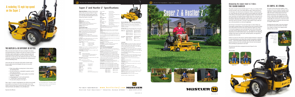 Hustler Turf Super ZT User Manual | 2 pages