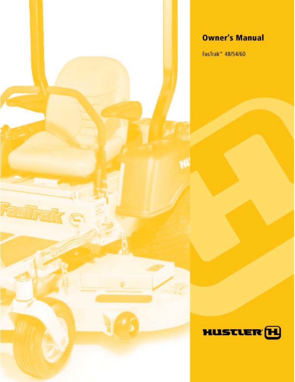 Hustler Turf FASTRAK 60 User Manual | 46 pages