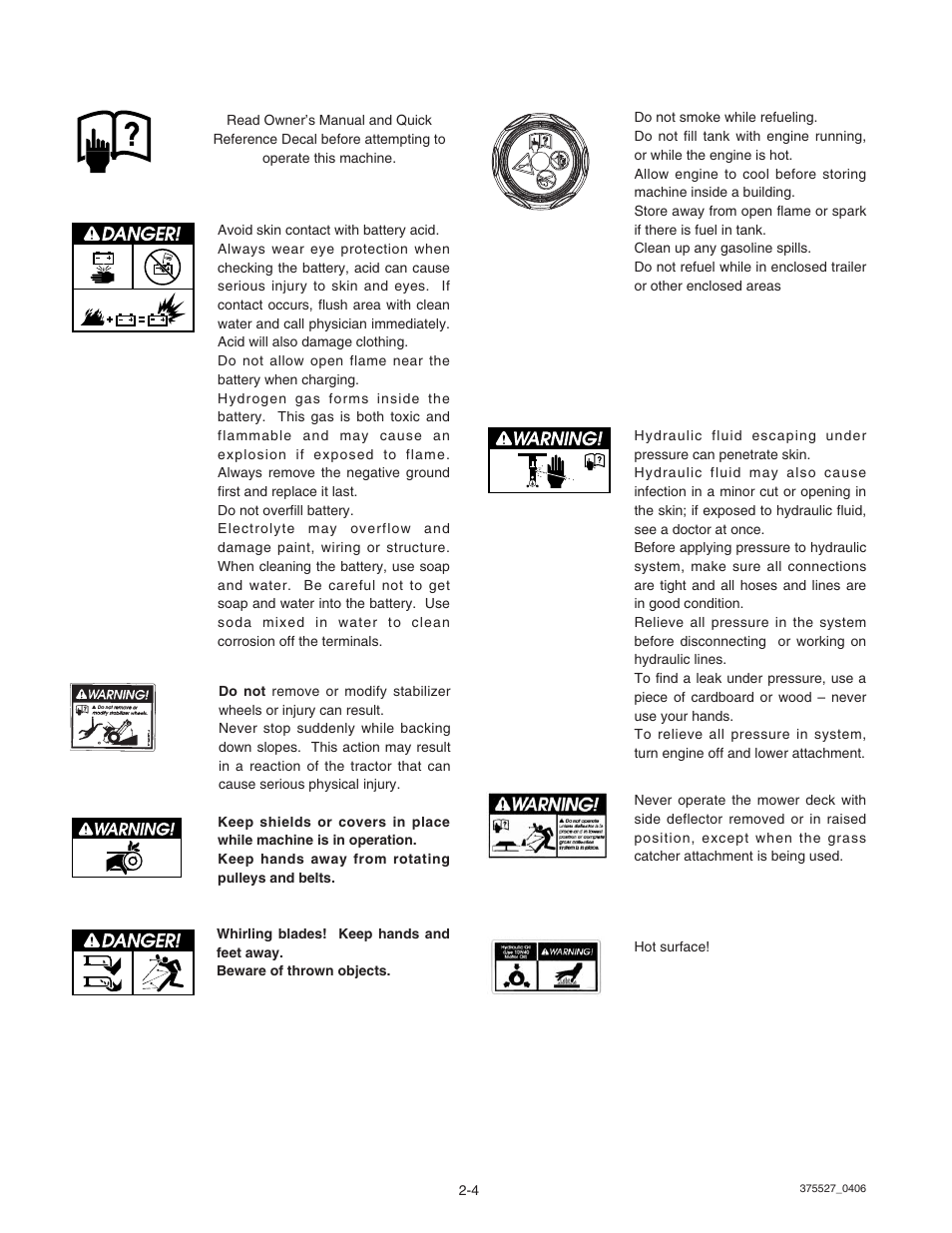 Hustler Turf Hustler Z User Manual | Page 12 / 53