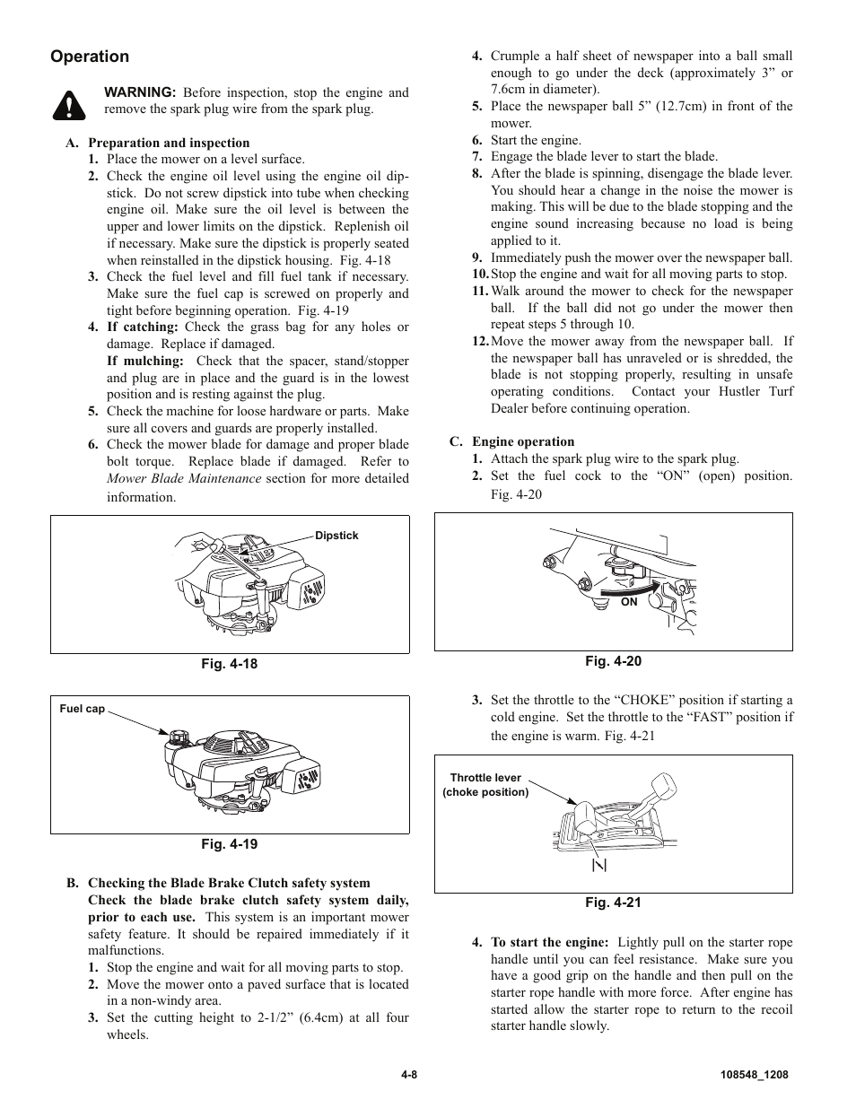 Hustler Turf M-1 User Manual | Page 15 / 51