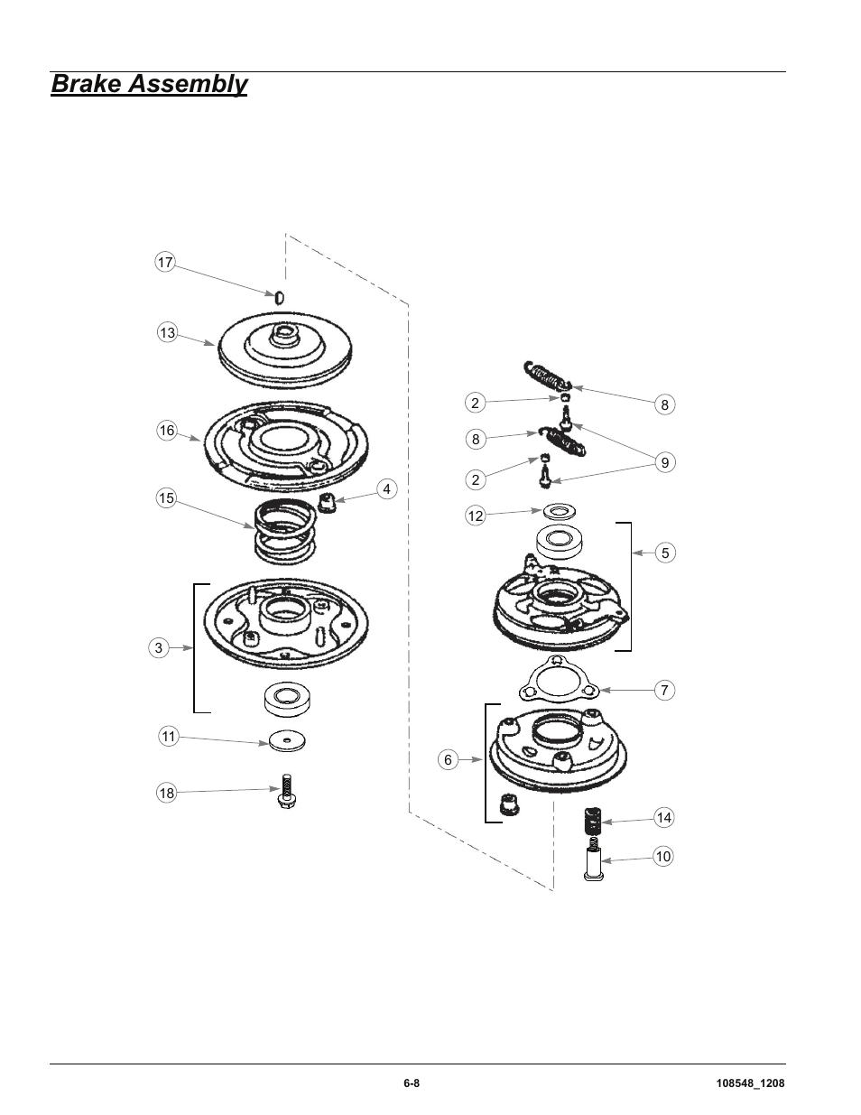 Brake assembly | Hustler Turf M-1 User Manual | Page 34 / 51