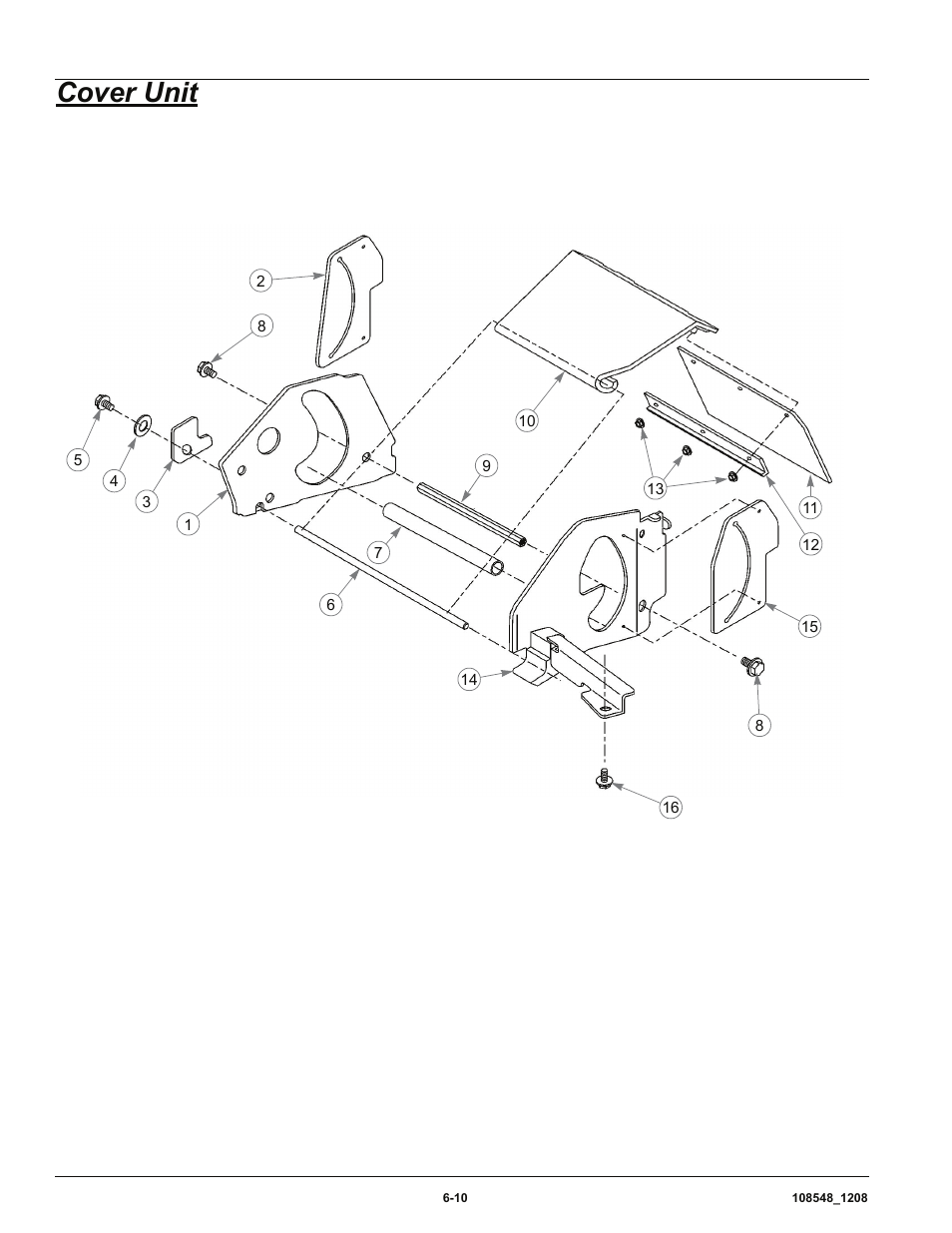 Cover unit | Hustler Turf M-1 User Manual | Page 36 / 51
