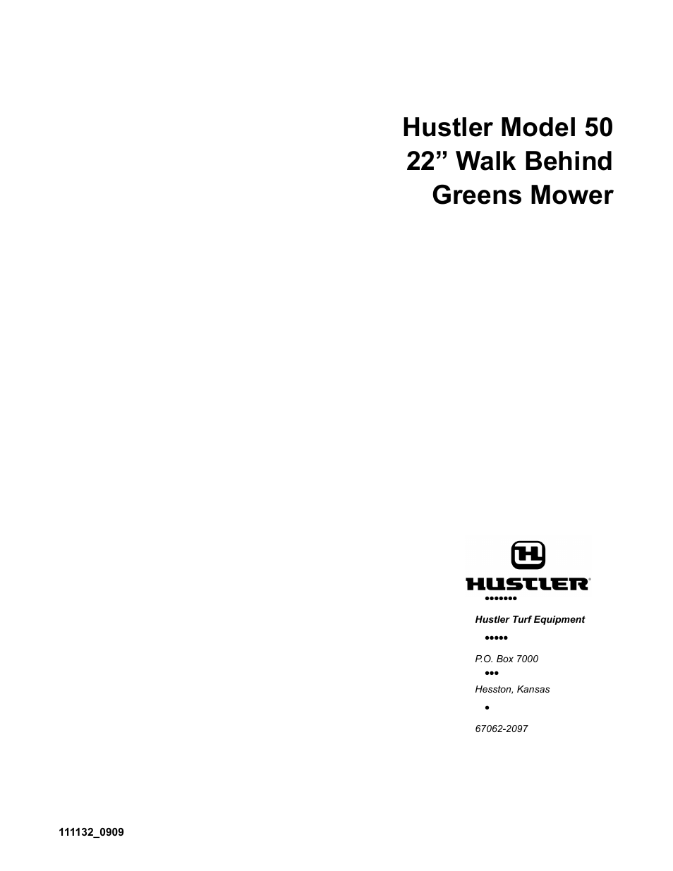 Hustler Turf 50 User Manual | 35 pages