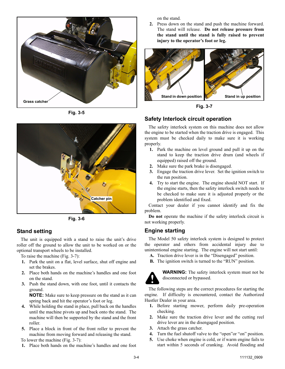 Gle. fig. 3-5 & fig. 3-6 | Hustler Turf 50 User Manual | Page 16 / 35