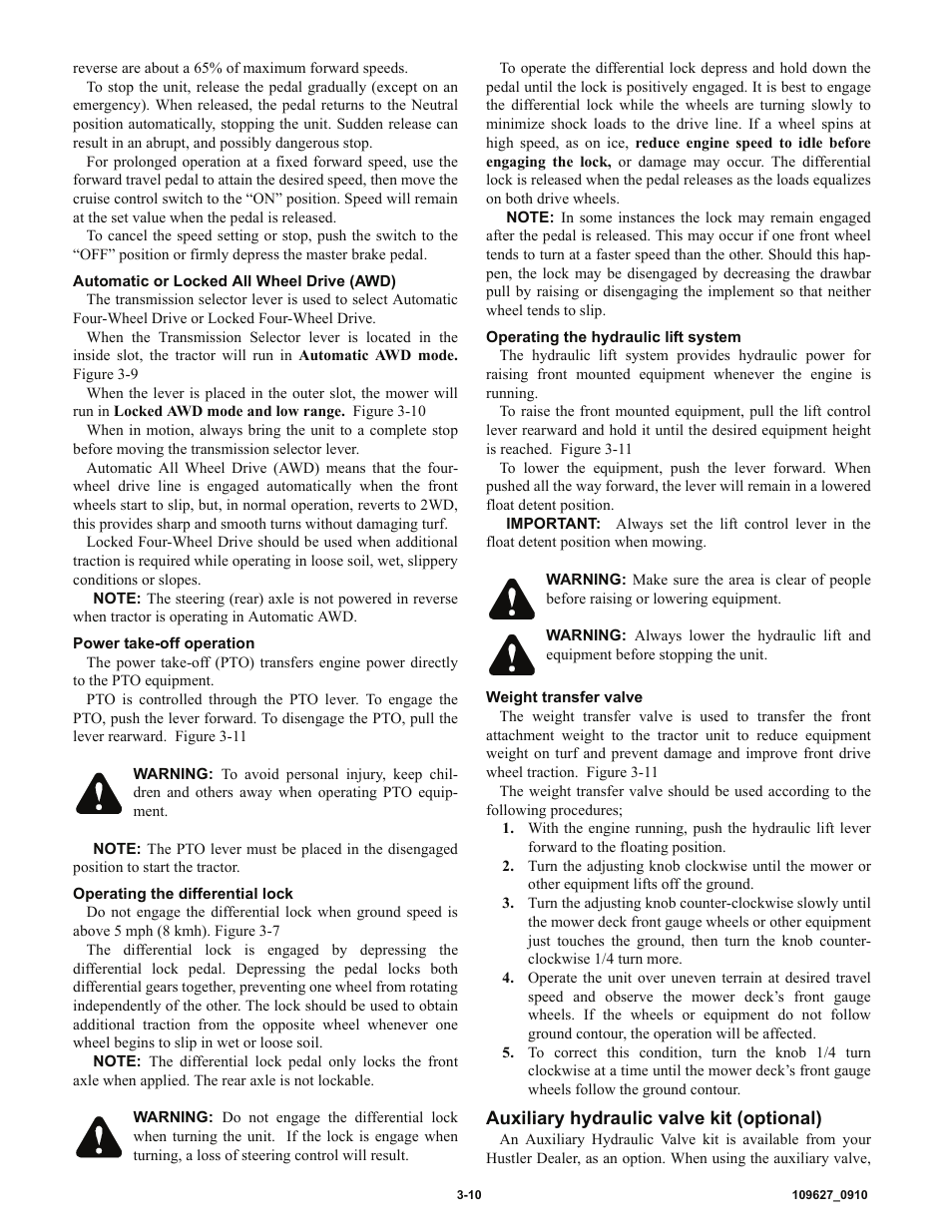 Hustler Turf 3500 User Manual | Page 24 / 52
