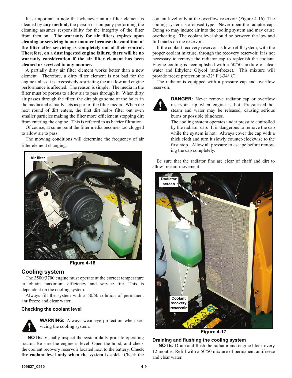 Cooling system | Hustler Turf 3500 User Manual | Page 37 / 52