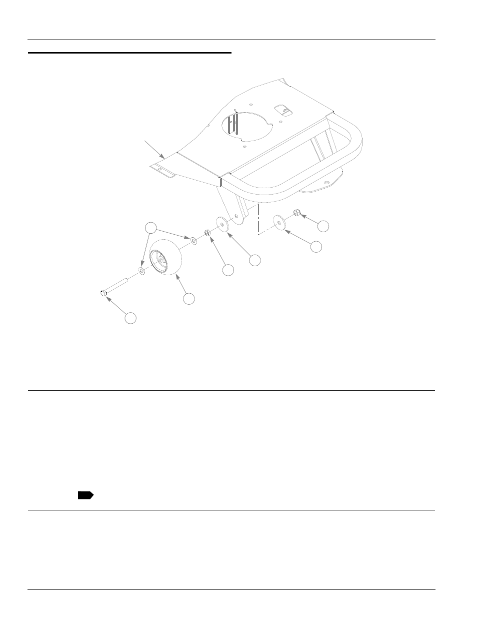 Anti-rollover wheel assembly, Anti-rollover wheel assembly -6, Includes items 1 through 4 | Hustler Turf 929125 User Manual | Page 36 / 90