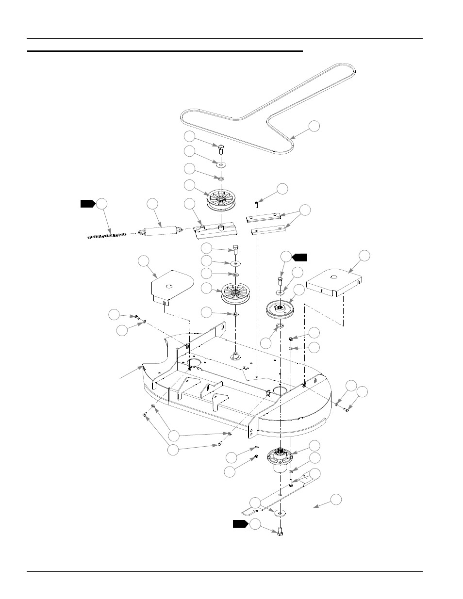 42" side discharge deck pulley assembly, 42" side discharge deck pulley assembly -8 | Hustler Turf 929125 User Manual | Page 44 / 90