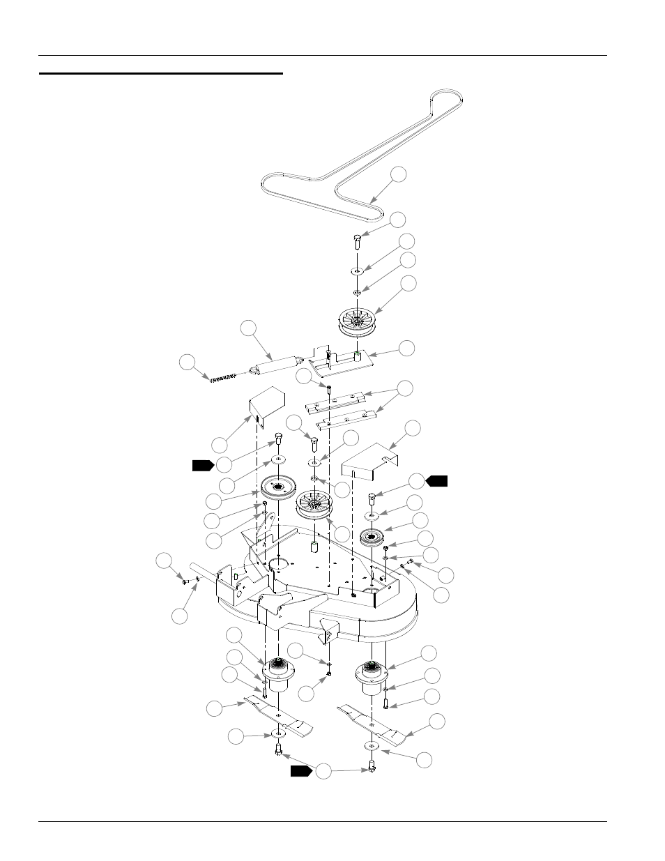 Deck pulley assembly 36, Deck pulley assembly 36" -4 | Hustler Turf FasTrak 36" & 42" Decks none User Manual | Page 48 / 98