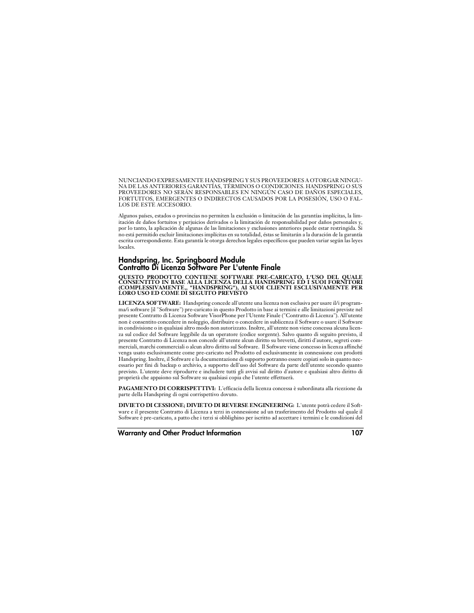 Handspring VisorPhone User Manual | Page 113 / 126