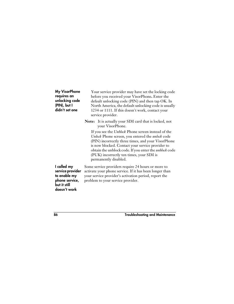 Handspring VisorPhone User Manual | Page 92 / 126