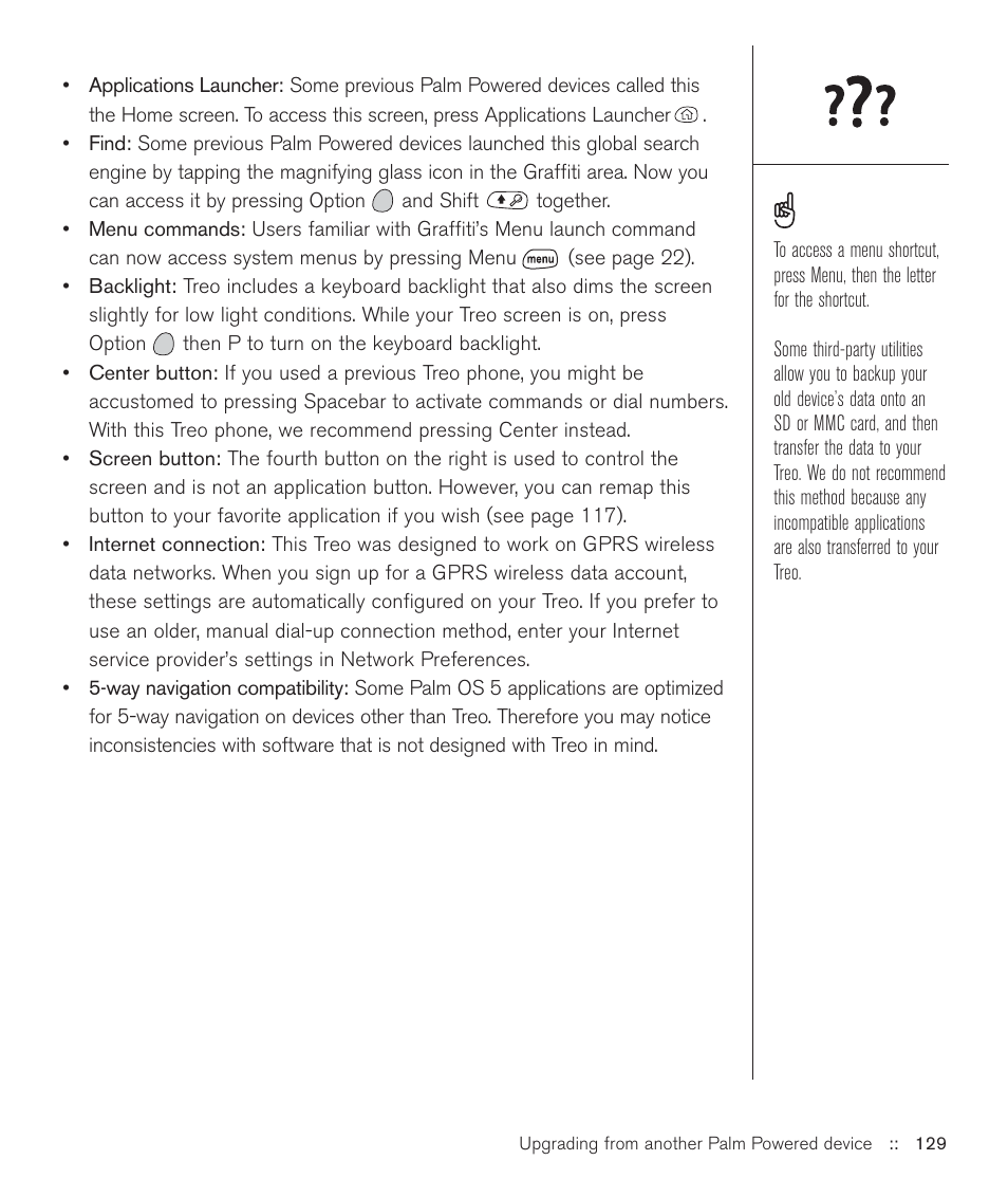 Handspring Treo 600 User Manual | Page 129 / 158