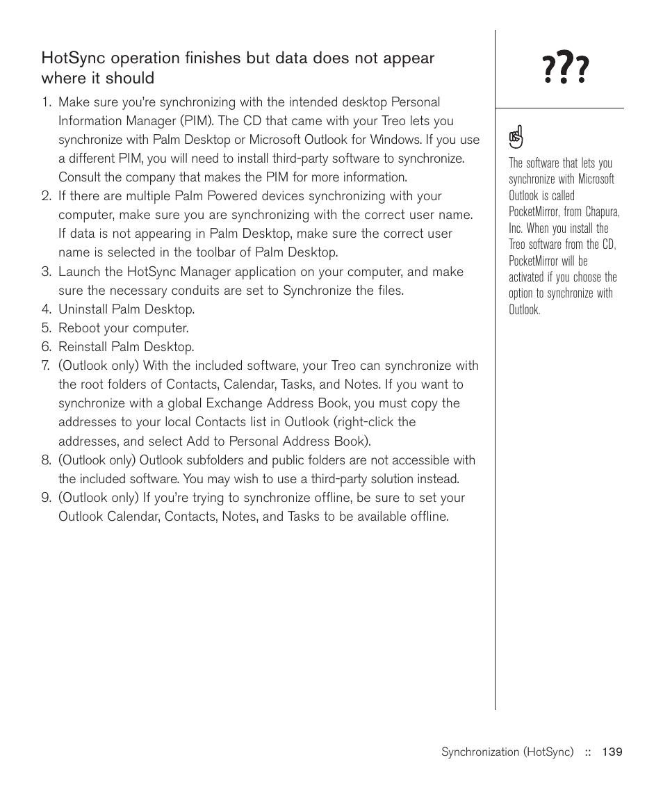 Handspring Treo 600 User Manual | Page 139 / 158