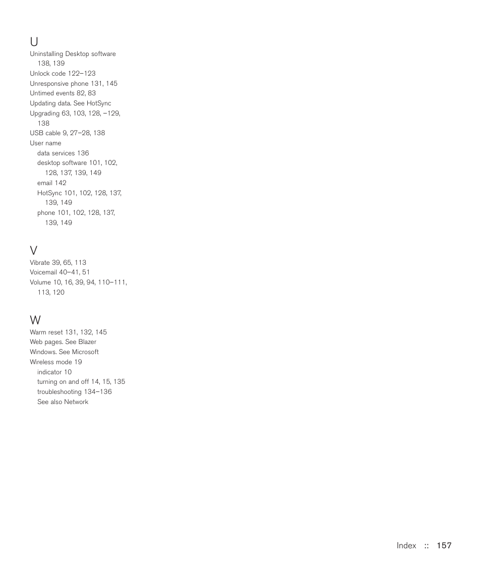Handspring Treo 600 User Manual | Page 157 / 158