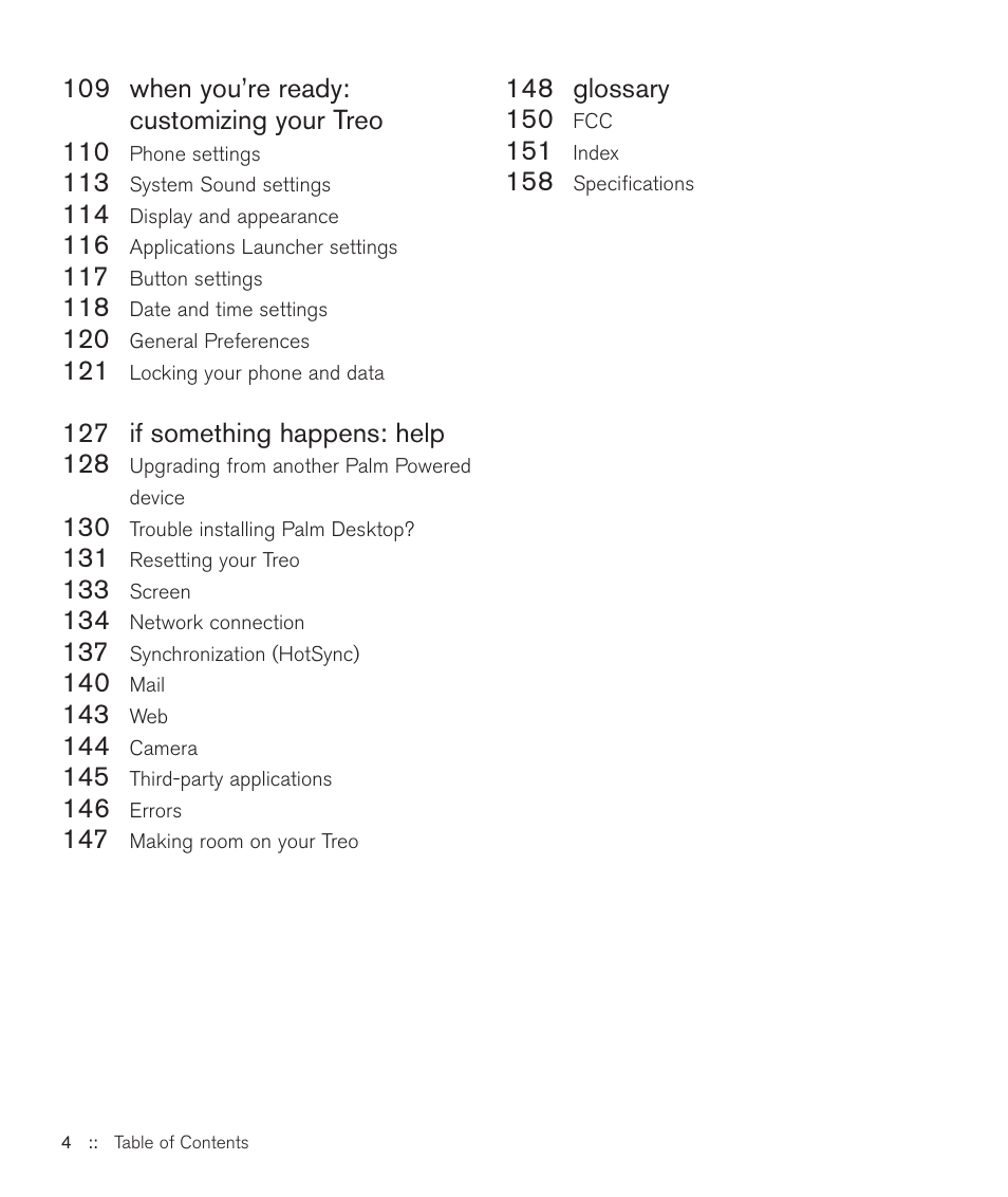 Handspring Treo 600 User Manual | Page 4 / 158