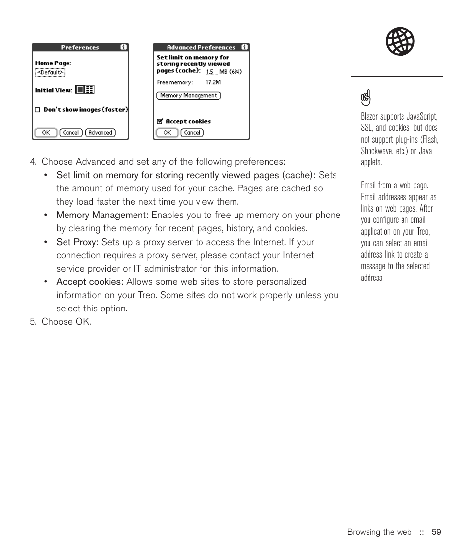 Handspring Treo 600 User Manual | Page 59 / 158