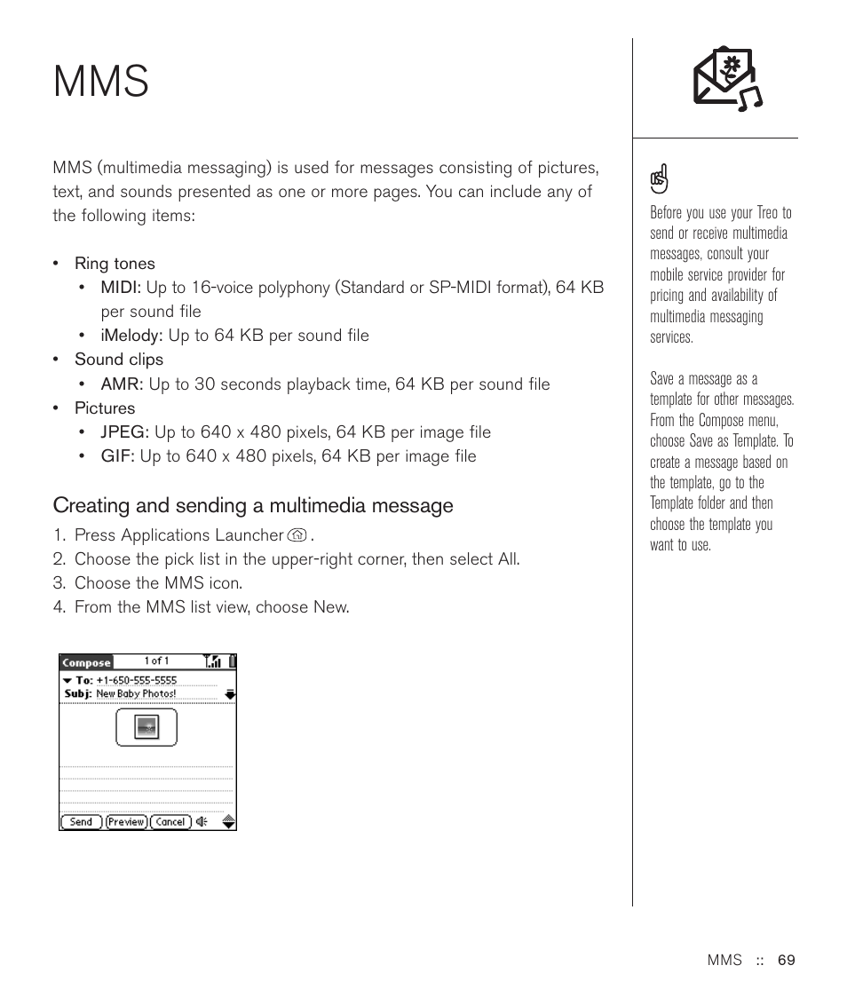 Handspring Treo 600 User Manual | Page 69 / 158