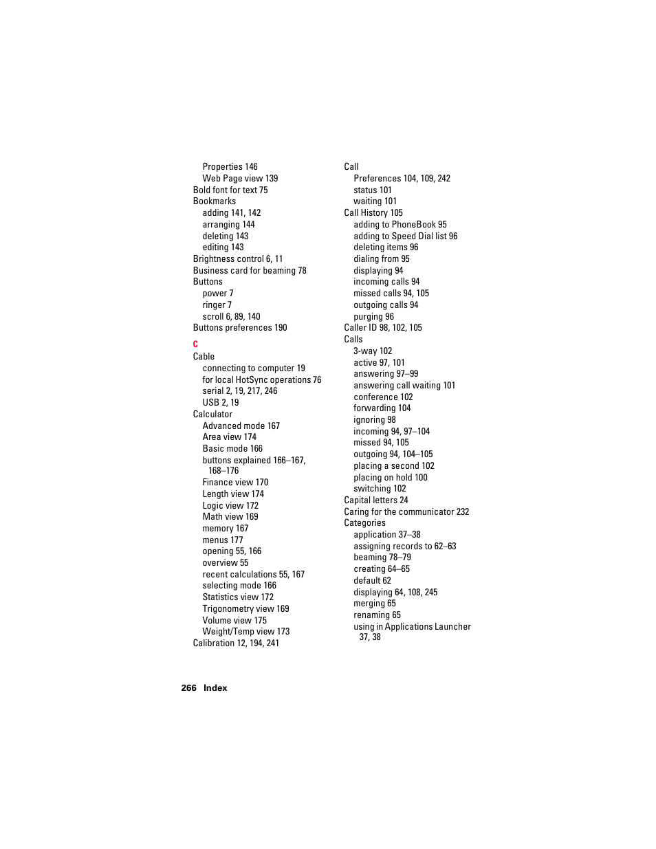 Handspring Treo 300 User Manual | Page 276 / 286