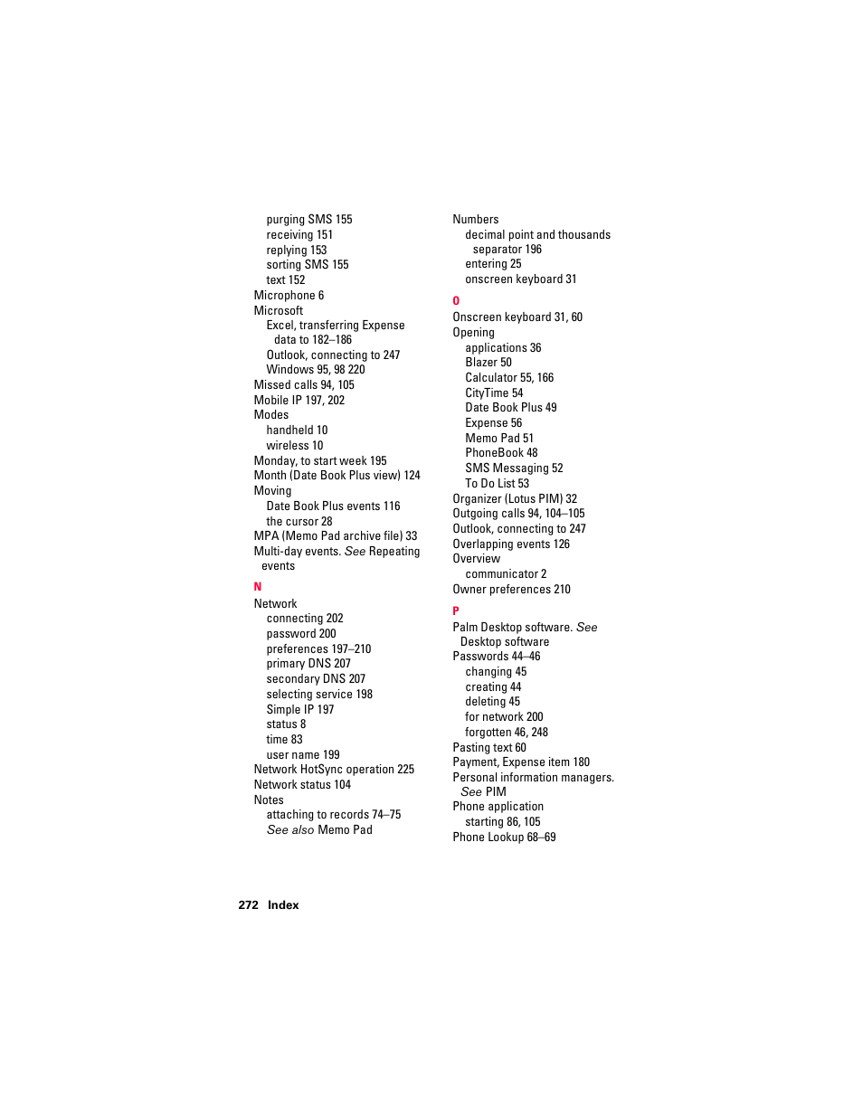 Handspring Treo 300 User Manual | Page 282 / 286
