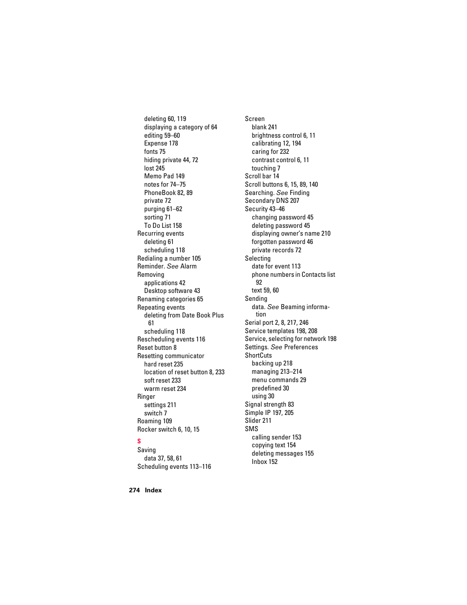 Handspring Treo 300 User Manual | Page 284 / 286