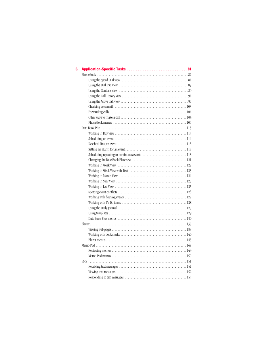 Handspring Treo 300 User Manual | Page 5 / 286