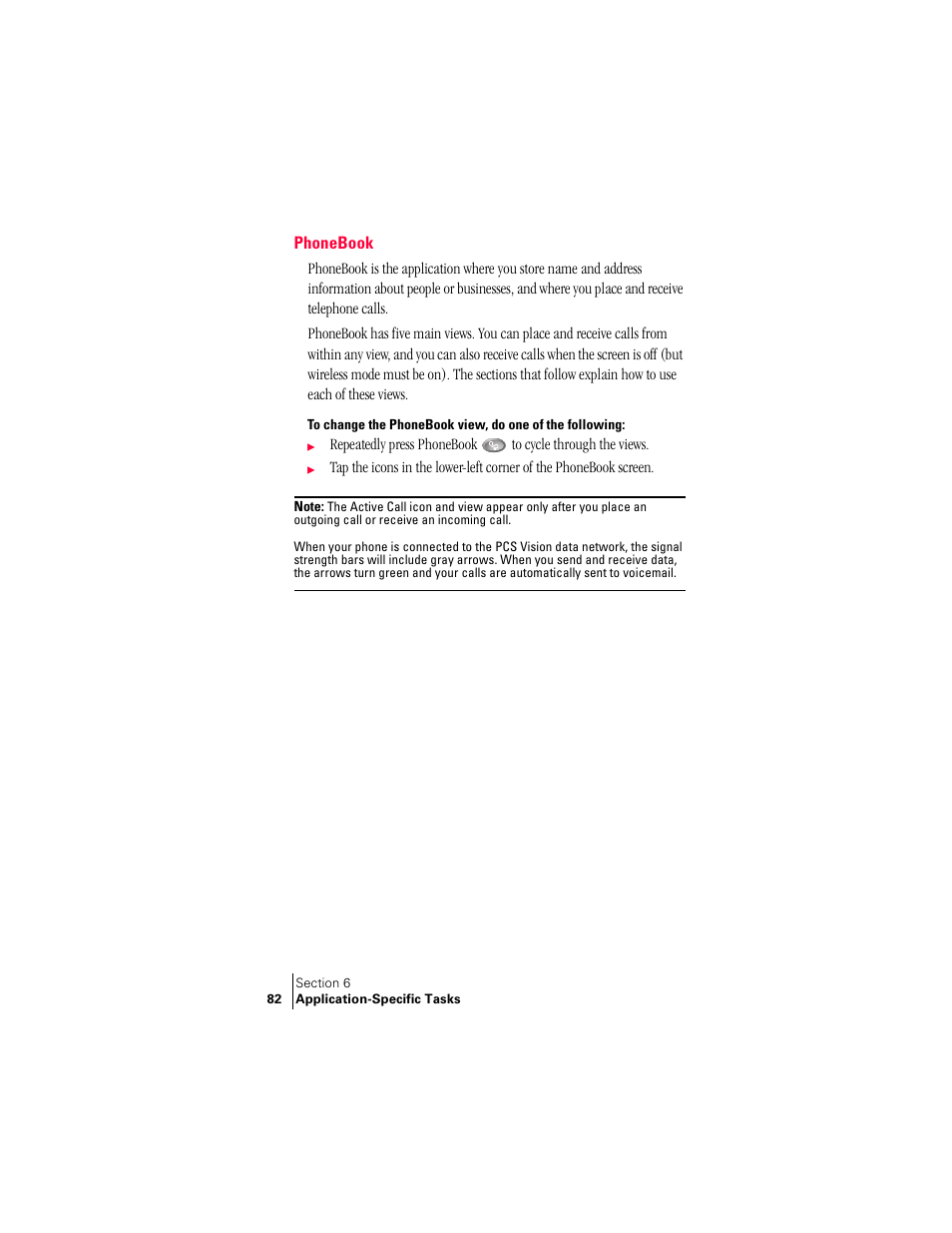 Phonebook | Handspring Treo 300 User Manual | Page 90 / 286